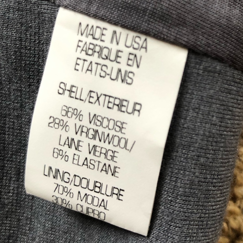 Helmut Lang New York Gray Open Draped Heavy Viscose Wool Cardigan Large EUC! - Picture 9 of 13